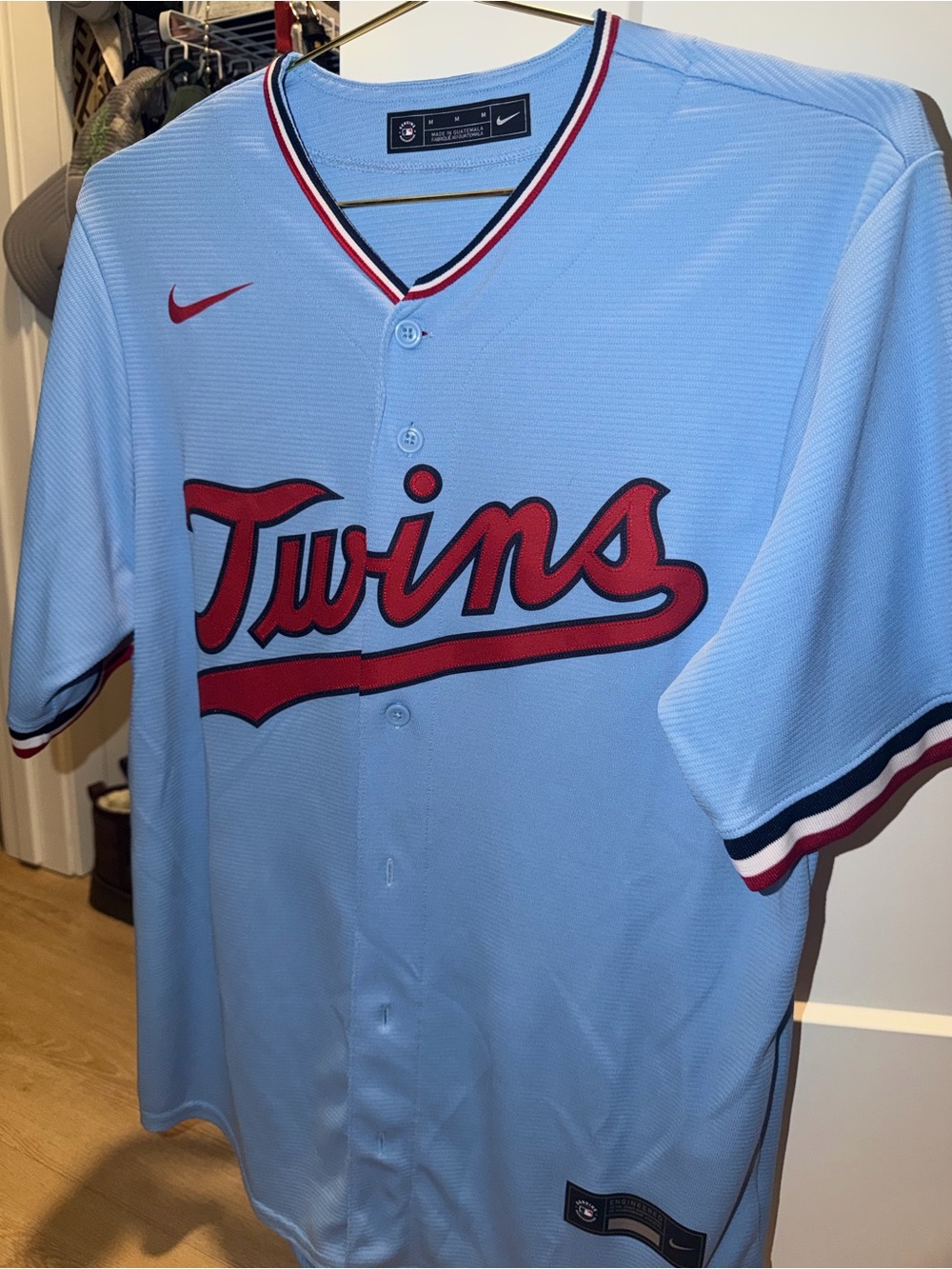Nike Light Blue Minnesota 'Twins' Baseball Jersey